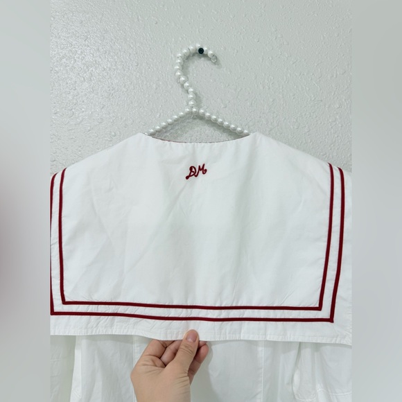 SoldπππDamson Madder Elise Cotton Shirt Blouse Sislze S-M - Picture 6 of 9